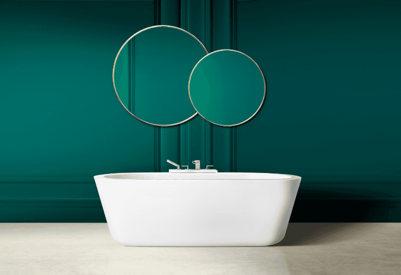 Albert Park Monochromatic Bath — Bathrooms renovation in Melbourne
