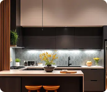 Custom kitchen cabinetry showcase