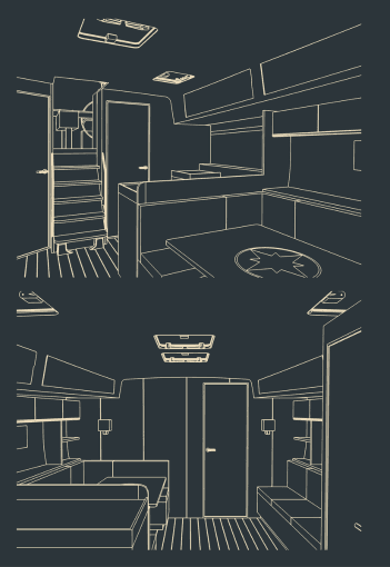 Luxury kitchen renovation architectural design blueprint