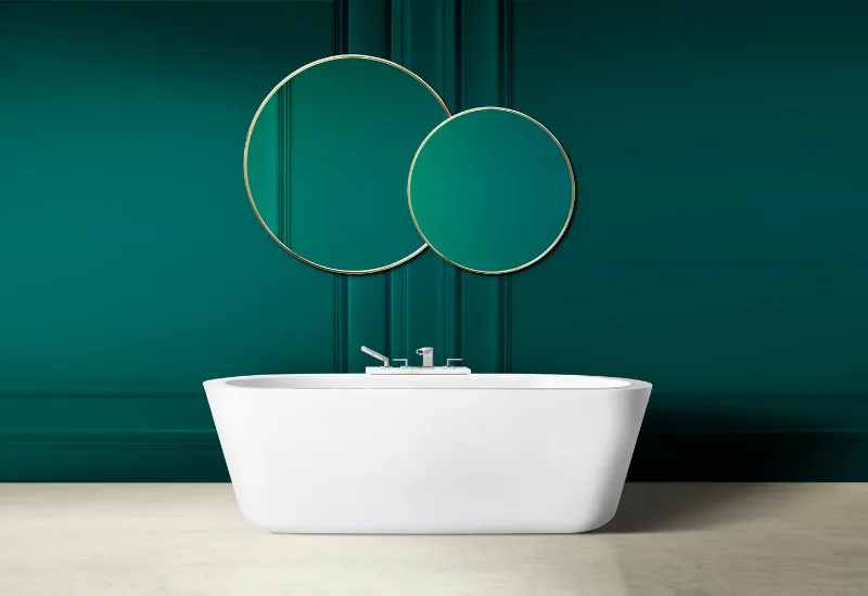 Albert Park Monochromatic Bath — Bathrooms renovation in Melbourne